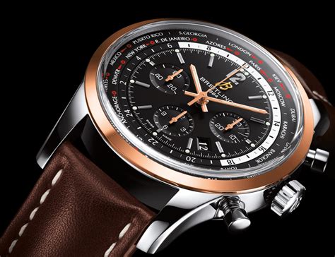 breitling transocean chronograph unitime pilot leather|Breitling Transocean chronograph gmt review.